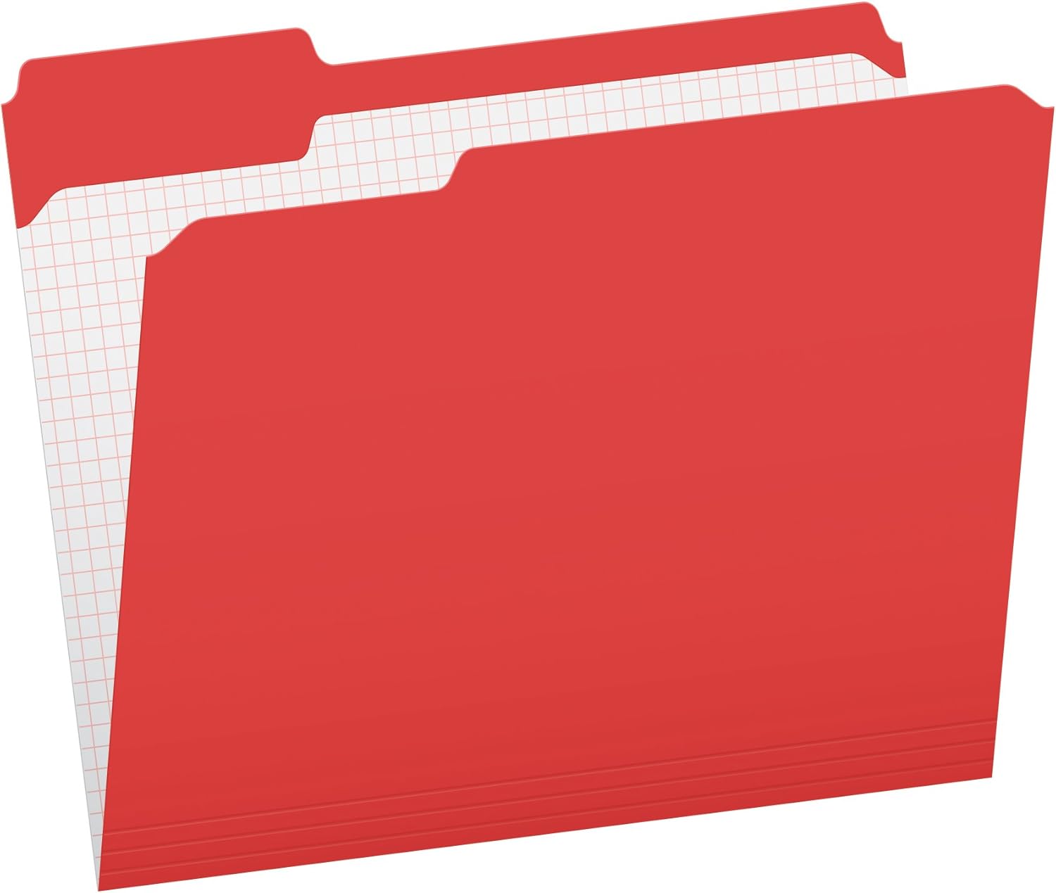 Pendaflex Color File Folders with Interior Grid, Letter Size, Assorted Colors, 1/3 Cut, 100/BX (R152 1/3 ASST) : Colored File Folders : Office Products