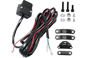 NIKUJUGA Heavy Duty ATV/UTV Winch Replacement Universal ATV/UTV 12V Winch Handlebar Mini Thumbswitch Rocker Switch Kit Fit for All Badland Viper Runza Venom Eagle Champion