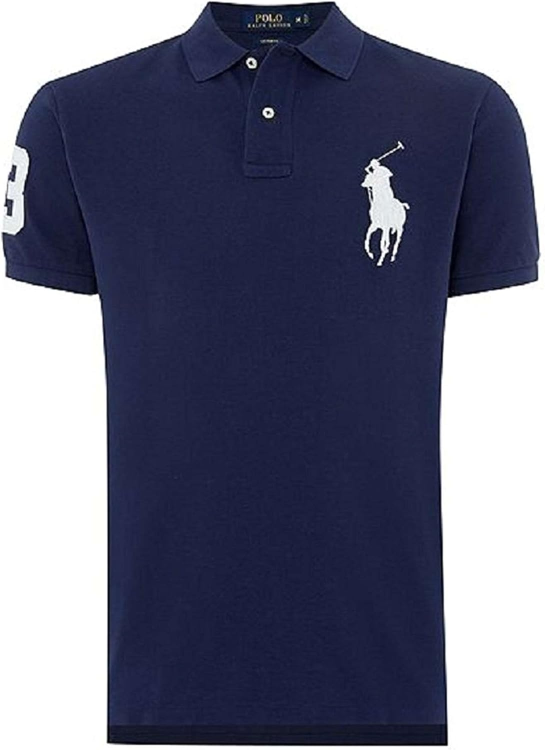 Ralph Lauren Polo pour homme Big Pony coupe ajustée Bleu Large