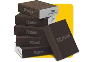 TPMAX Sanding Sponge, Coarse/Medium/Fine/Superfine 6 Different Specifications Sanding Blocks Assortment,6 PCS,Washable and Reusable.