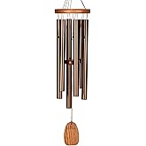 Woodstock Wind Chimes Amazing Grace Chime Medium (24'') Bronze Wind Chime Inspirational and Memorial Gifts Wind Chimes for Outside Patio Home or Garden Decor