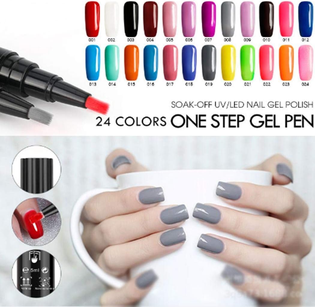 Fanala Professional Long Lasting Nail Polish Pen Nail Shining Glitter Gel Nail Art Nail Polish