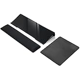 ShunChengFa Computer Keyboard Wrist Rest Bracket, Memory Foam Keyboard Wrist Rest Set, Non-Slip Silicone Base, pergonomic and Convenient Typing, ain Relief,Suitable for Office, Work, Gaming (Black)