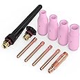 YESWELDER 11Pcs TIG Welding Torch Consumables Kit Collets Alumina Ceramic Cups For WP-17/18/26