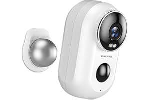 ZUMIMALL Security Cameras Wireless Outdoor with Magnetic Mount, 2K Outdoor Camera Wireless, 2.4G WiFi Battery Cameras for Home Security Indoor,3MP Color Night Vision/130° View/2-Way Talk/SD/Alexa