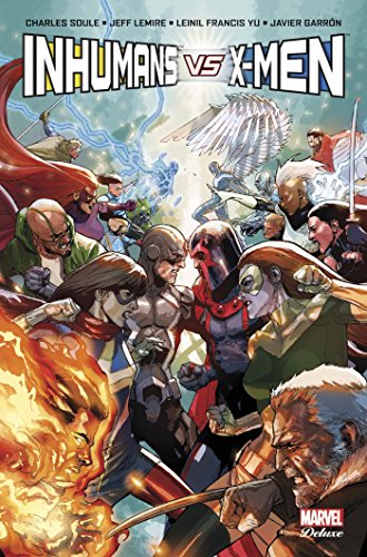 Inhumans vs X-Men (PAN.MARV.DELUXE) (French Edition) by Charles Soule, Jeff Lemire, Javier Garron, Leinil Francis Yu