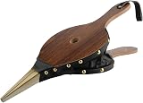 De Vielle 45.5cm Brown Wooden Fireside Bellows with Chrome Nozzle - Fireplace view 6