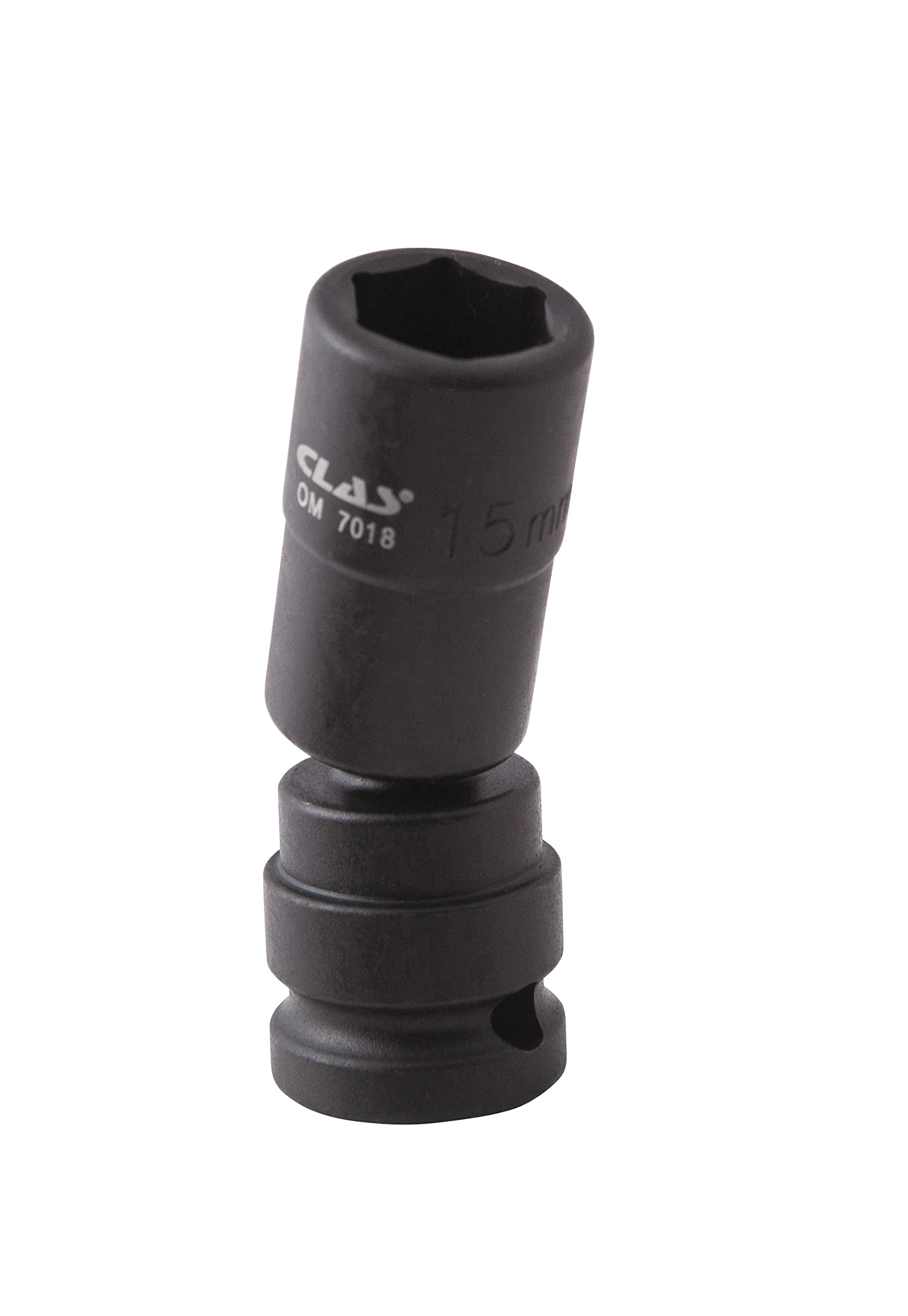 CLAS Equipements Hex Socket 15 mm L.69 mm for Impact Wrench 1/2 Inch - SA 0493