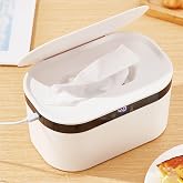PandaEar Baby Wipe Warmer, Large Capacity Moist Wipe Dispenser with 5-Level Temperature Heating Control, Quiet &amp; Even Heating, Diaper Wipe Warmer with Night Light