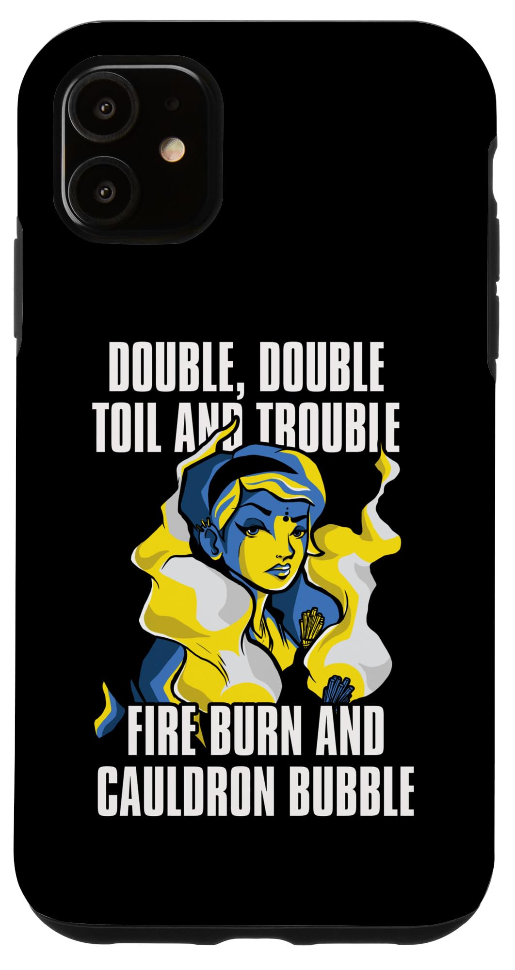 iPhone 11 Double Double Toil And Trouble Witch Halloween Costume Case