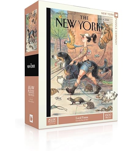 Amazon.com: Puzzle (1000pc) New Yorker : Canine Couture : Toys & Games