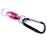 CRAZY SHARK Magnetic Net Release, Aluminum Fishing Net Magnet Retractor | Strong Magnetic Net Release with Aluminum Retractor, Magnet Clip Holder and Carabiner for Fly Fishing Nets and Fishing Gear