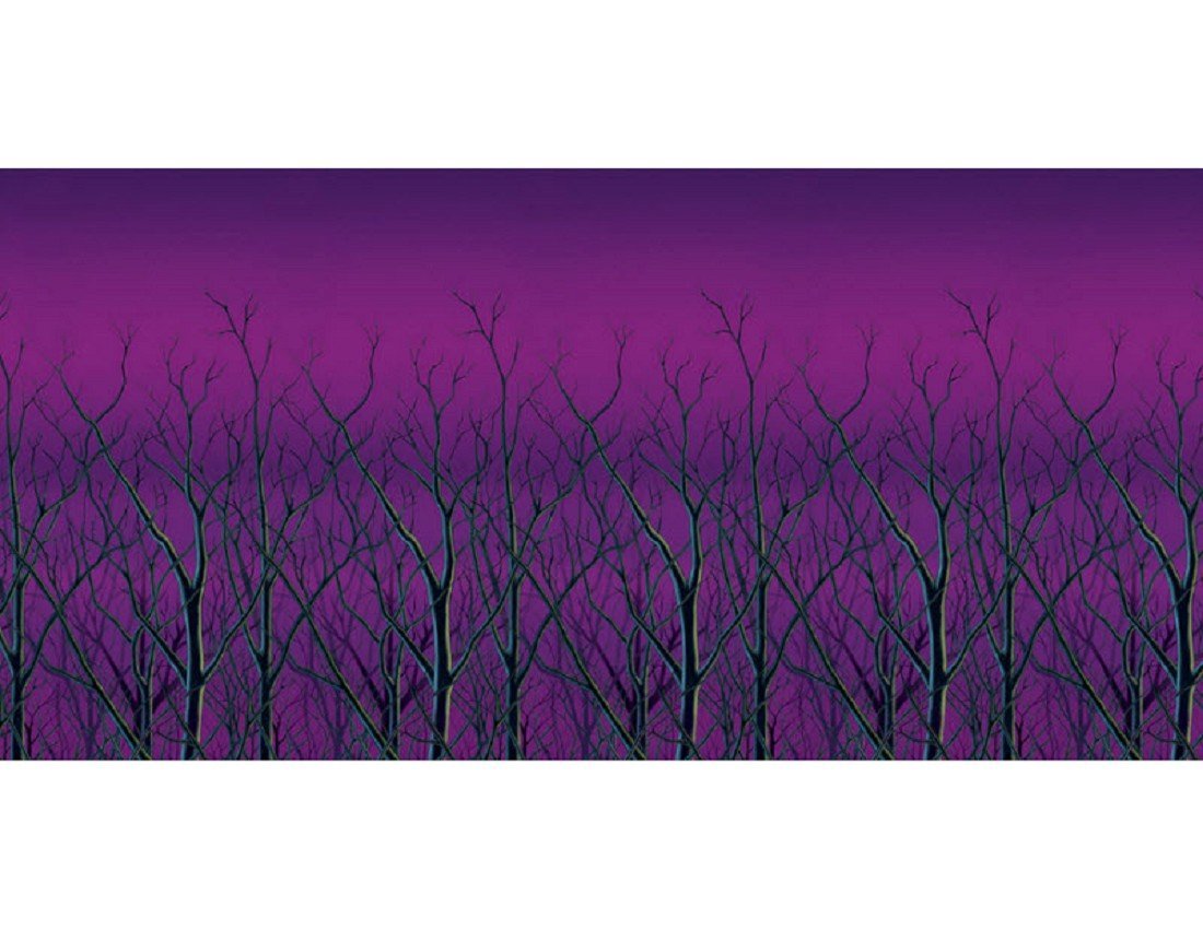 Beistle Spooky Forest Treetops Backdrop — image 1