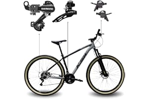 Bicicleta Aro 29 KSW XLT 100 21 Marchas Shimano Quadro Alumínio Freio Hidráulico MTB