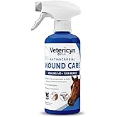 Vetericyn Plus Horse Wound Care Spray | Equine Healing Aid and Skin Repair, Clean Wounds, Relieve Itchy Skin. 16 ounces