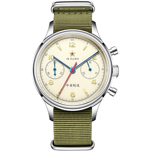 Amazon.com: SEAKOSS Men Classic 38mm Pilot Chronograph Watch