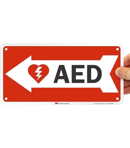 200x300mm Automatic Defibrillator AED Sign - Emergency Equipment Indicator