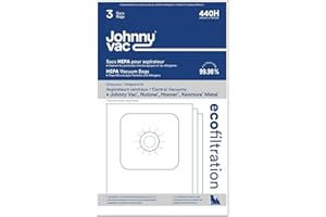 Vacuum Cleaner Bags 440H HEPA central vacuum bags (3-pk) - Replaces Nutone 391 & Hoover