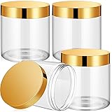 Patelai 4 Pieces Round Wide-mouth Leak Proof