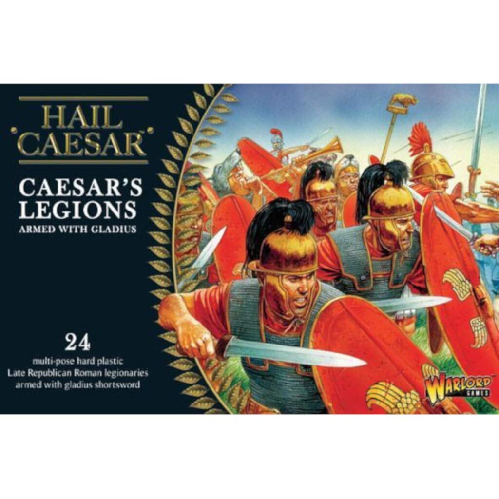 Warlord Games Caesar's Legions Romans Armed with Gladius - 28mm Scale Plastic Miniatures for Hail Caesar Highly Detailed Anceint Era Miniatures