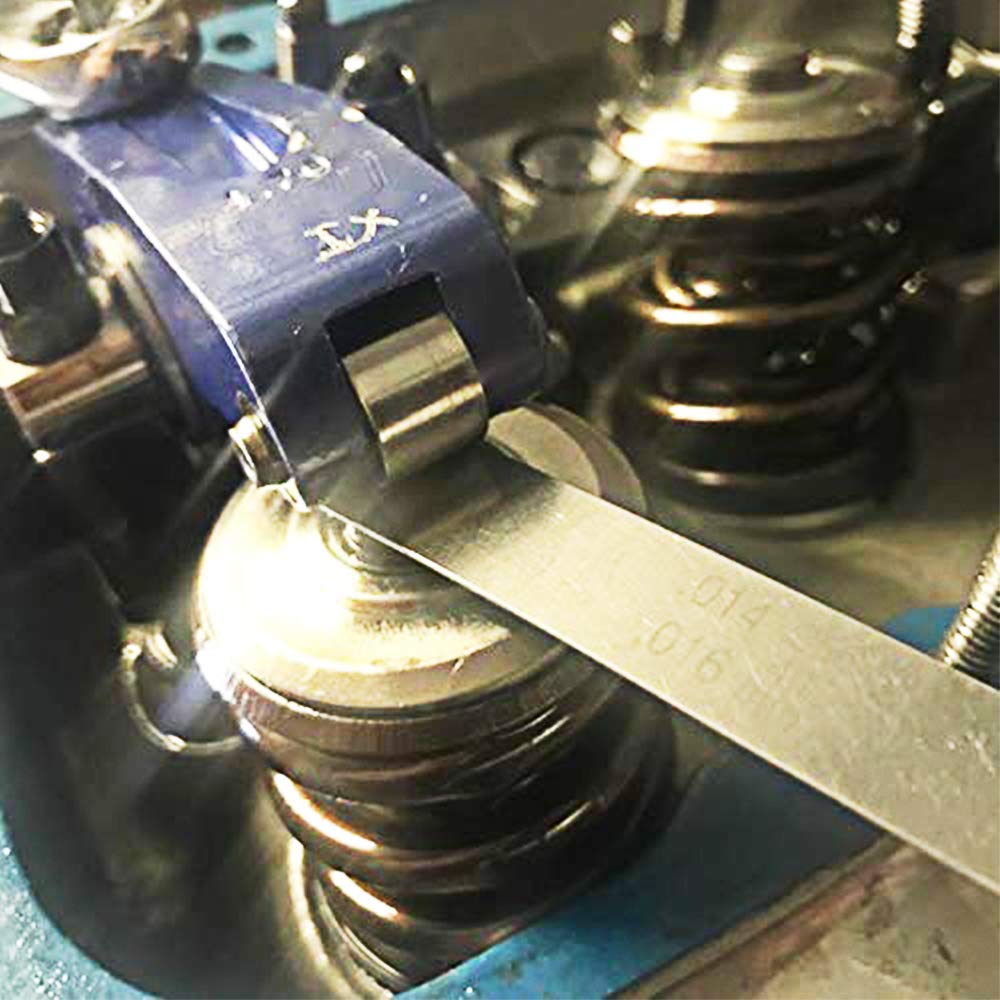 MUYI 32 Blades Feeler Gauge Dual Marked Metric and Imperial Gap Measuring Tool Teaching Feeler