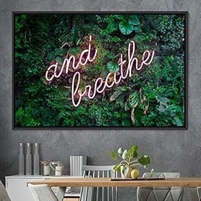 signwin Framed Canvas Wall Art Illuminated Words 3D...