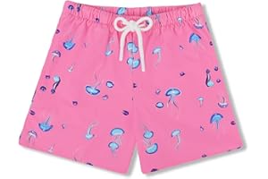 UPTRIS Girls Swim Shorts Beach Girl Board Shorts with Liner Quick Dry Toddler Baby Girls Swimming Trunks with Pockets 16M-14T