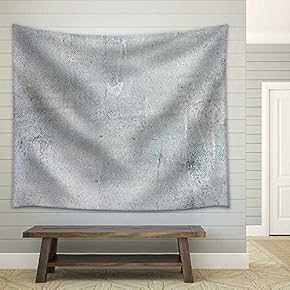 Aged Cement Wall Texture - Fabric Wall Tapestry Home Decor - 51x60 inches