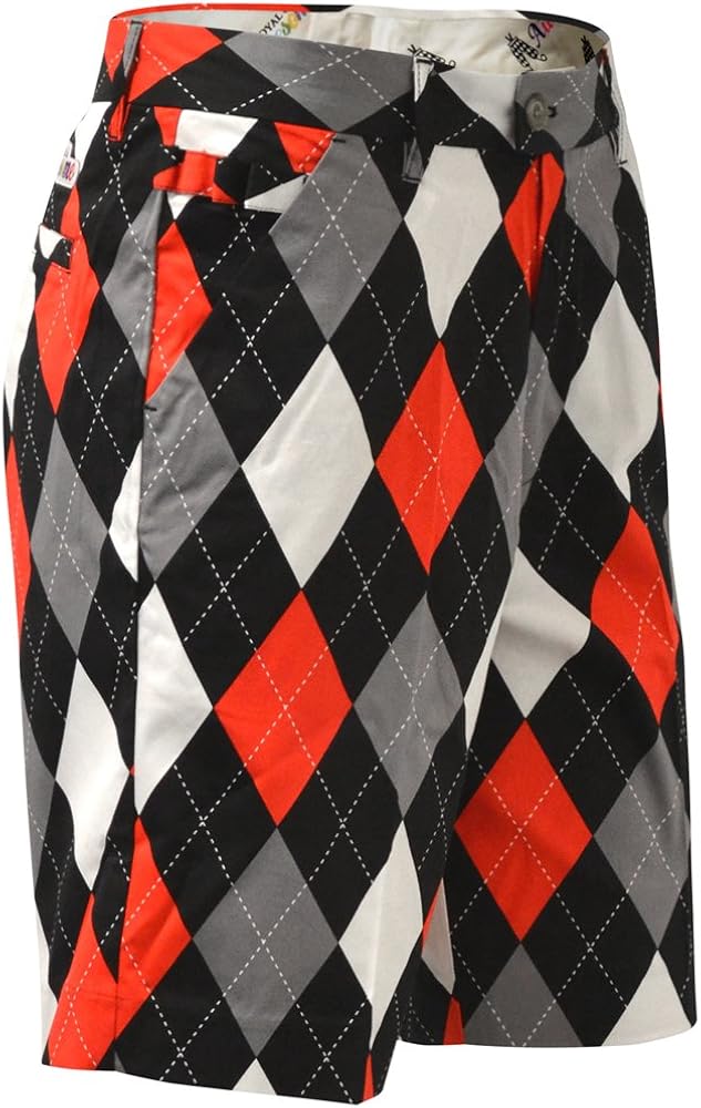 Royal & Awesome Bright Funky Colourful Mens Golf Shorts