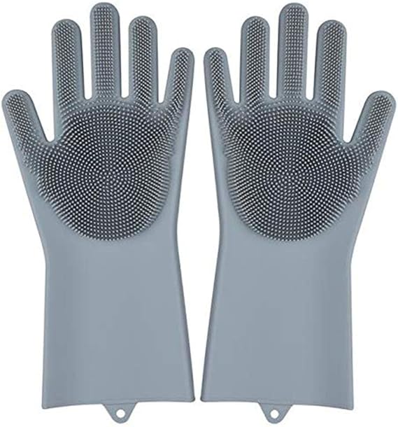 MYFGBB Dishwashing Silicone Gloves, Kitchen Cleaning Silicone Magic