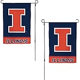 Desert Cactus University of Illinois UI Garden Flag – 19 x 12 inch Illinois Illini Banner, For Outdoor Display and Events (Design B)