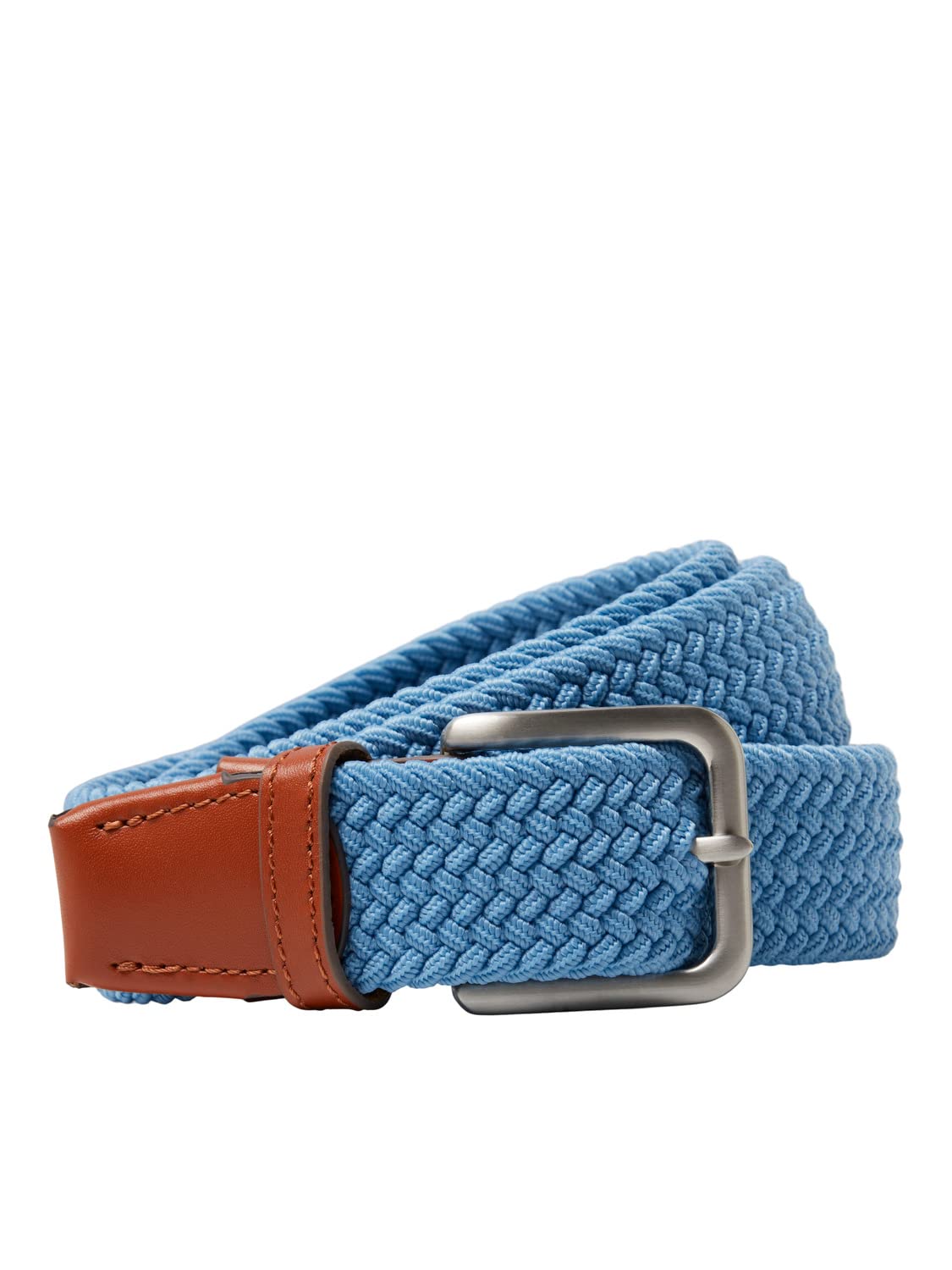 JACK & JONES Men's Jacspring Woven Belt Noos Belt, Dusk blue, 80 cm