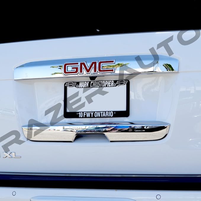 For GMC Yukon Yukon XL  07-14 Chrome Upper Lower Tailgate Handle Cover