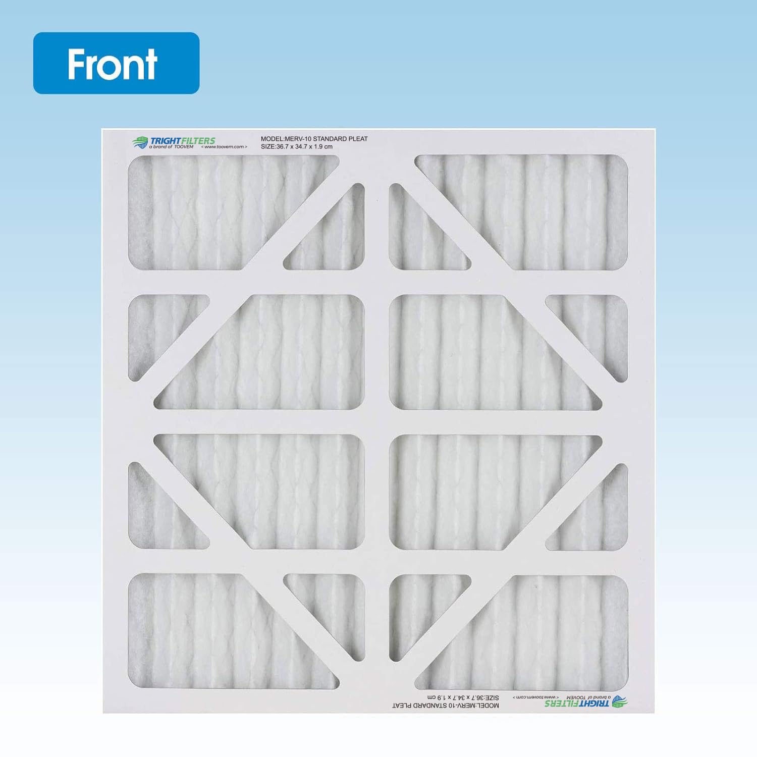ALORAIR 2-Pack MERV-10 Air Filter for PureAiro HEPA Pro/PureAiro HEPA Max Air Scrubber, 14.3x13.6x0.79(available for 770, 870, 970)