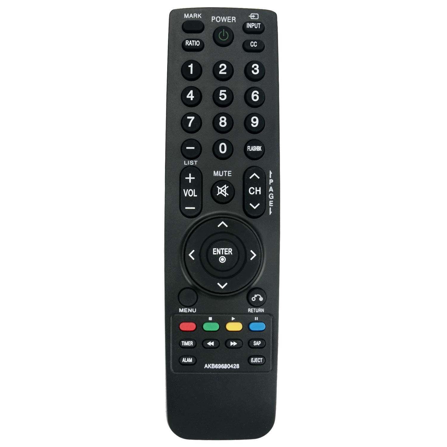 VINABTY AKB69680428 Replacement Remote Control Fit for LG TV 32LH240H 32LH250H 37LH25R 32LH255H 37LH250H 37LH255H 47LH250H 32LH25R 42LH25R SAC34026004 37LH260H 37LH265H 42LH250H 42LH255H 42LH260H