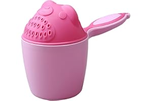 Bath Rinser Cup for Babies, Cartoon Bear Baby Bath Rinse Cup with Handle, Multi-Use Rinsing Water Scoop for Protecting Infant