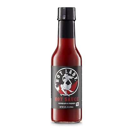Hot Lady Hot Sauce All Natural Gourmet Chili Sauce Ripe Chili Peppers Gmo And Gluten Free No Additives Or Preservatives Vegan Friendly 5 Oz