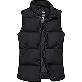 wantdo Women's Puffer Vests Thicken Winter Vest Outerwear Warm Puffy Vest