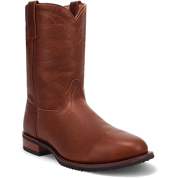 Bottes homme Abilene cuir marron cousues western cowboy ranch