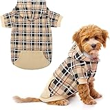 EXPAWLORER Plaid Dog Hoodie - British Style Warm