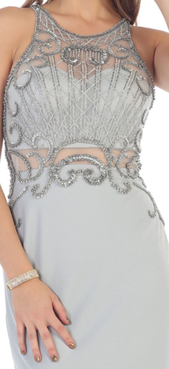 Royal Queen RQ7475 Stretchy Prom Designer Long Dress (6, Black)