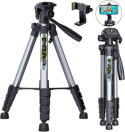Amazon Endurax 66インチ カメラ三脚 Canon Nikon デジタル一眼レフカメラスタンド 旅行用三脚 軽量アルミニウム ユニバーサル電話マウントとキャリーバッグ付き Endurax 三脚 Amazon Endurax 66インチ カメラ三脚 Canon Nikon デジタル一眼レフカメラスタンド 旅行用三脚 軽量アルミニウム ユニバーサル電話マウントとキャリーバッグ付き Endurax 三脚