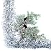 Alonsoo 25ft Christmas Tinsel Garland, Christmas Tree Ornaments Home Party Classic Shiny Sparkly Ceiling Hanging Decorations, 4 inch Wide Filaments Silver.