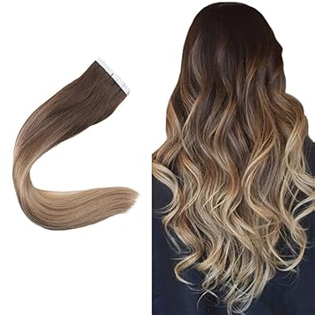 Easyouth 20 Balayage Ombre Tape In Hair Extensions Color 4