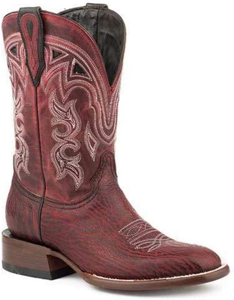 Women's Stetson Meadow Cherry Shark Exotic Boots Handcrafted JBS Collection