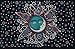 Popular Handicrafts Sun Moon Bohemian Psychedelic Intricate Floral Design Indian Bedspread Magical Thinking Tapestry 54x82 Inches,(140x210cms) Black Turquish