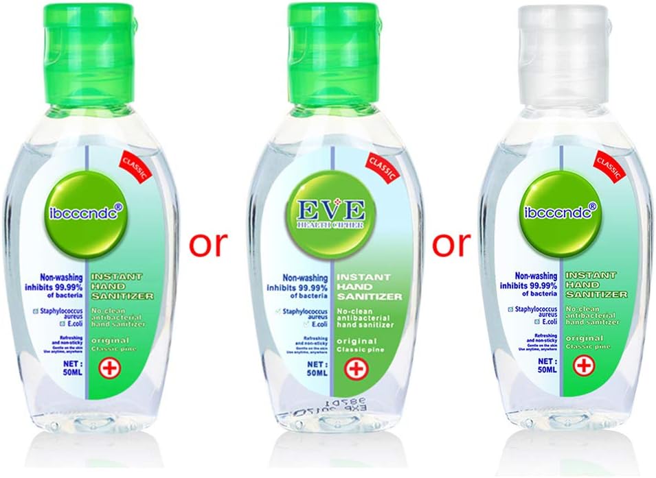 Yinuneronsty 1 Bottle, 50ML, Portable, Rinse-free, Random Green and White Colors