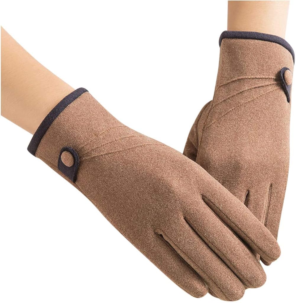 Heetey Guantes de invierno para mujer, guantes cálidos para la muñeca