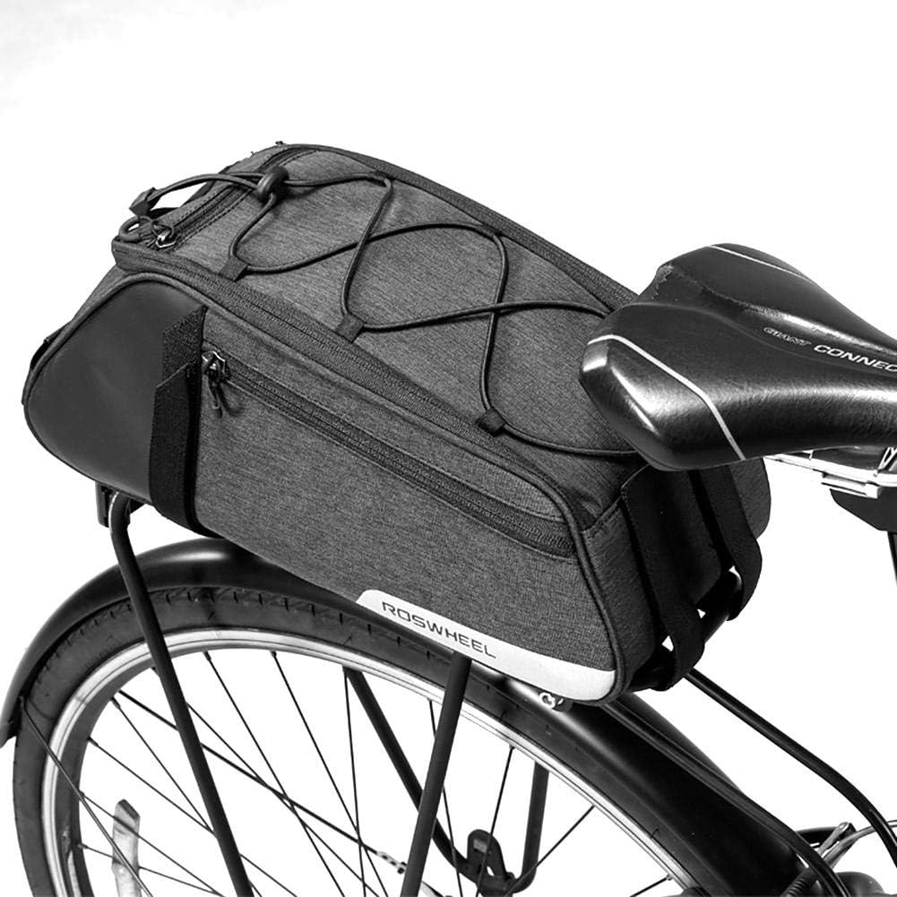 Hellycuche Bike Rack Bag, 10 L, Bicycle Bike Cycling Outdoor Sport Waterproof Rear Seat Bag Pannier Trunk Bag Bicycle Accessories Shoulder Handbag Bag Pannier