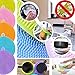 Silicone Dish Sponges Scrubber for Non-stick Pans, Pots Bowls, Kitchen Dishes. Antibacterial, Food-grade Brush Cleaning |By EROS| (Bundle-7 items:4 Assorted Silicone sponge+2 Scourers+Scrubber cloth)